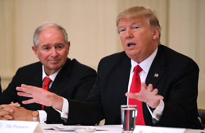 Schwarzman va Tổng thống Trump