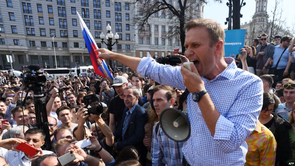 Alexei Navalny đã kêu gọi và tổ chức 90 cuộc biểu tình trên khắp nước Nga ngày 5/5.