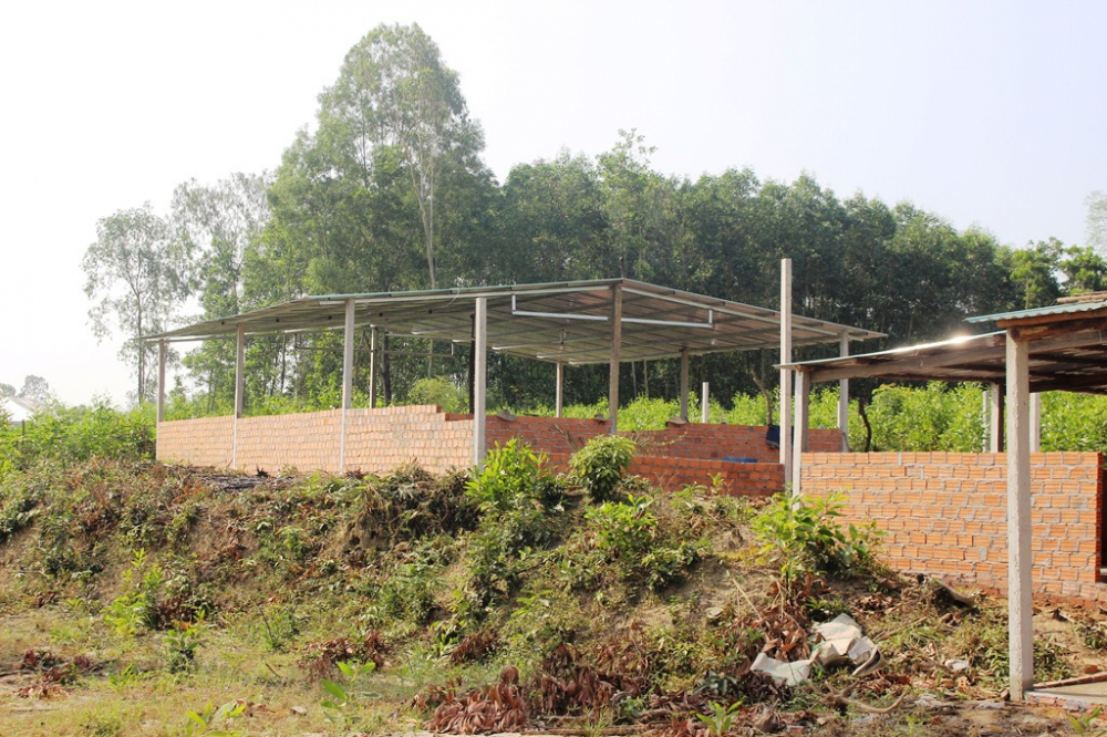 Các nhà xưởng được người dân xây dựng trái phép trên đất rừng ở thôn Tiên Xuân 2  