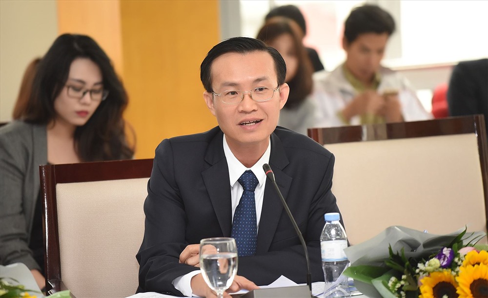 Ông Nguyễn Thành Phúc, Phó tổng giám đốc Công ty FE CREDIT phát biểu tại Tọa đàm “Phát triển Tín dụng tiêu dùng - Giải pháp đẩy lùi tín dụng đen”. Ảnh Báo đầu tư  