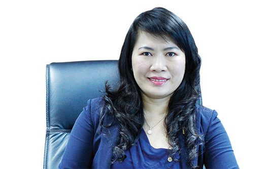 Bà Lương Thị Cẩm Tú, Chủ tịch HĐQT mới của Eximbank vừa được bầu. Ảnh: NLĐ    