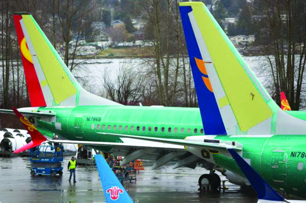 Các máy bay 737 Max tại xưởng chế tạo Renton ở Washington, Hoa Kỳ. Khoảng 5.000 chiếc đang được các hãng hàng không thế giới đặt hàng. (Ảnh: AFP).