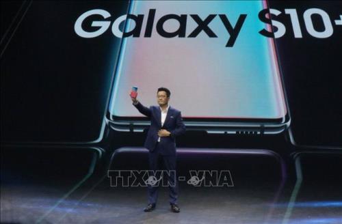 Hàn Quốc sẽ là quốc gia đầu tiên cung cấp dịch vụ 5G trên dòng sản phẩm Galaxy S10 của Samsung Electronics. Ảnh: TTXVN    
