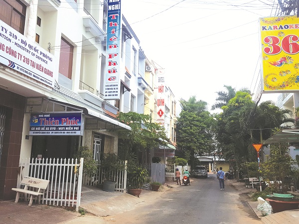 Nhiều hộ kinh doanh nhà nghỉ, khách sạn trên đường Nguyễn Quang Bích 