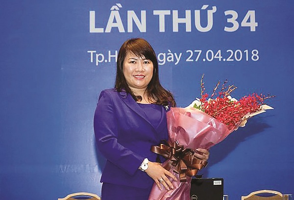 Bà Lương Thị Cẩm Tú được bổ nhiệm giữ chức Chủ tịch HĐQT Eximbank từ ngày 22/3. (Ảnh: Nguyễn Như).