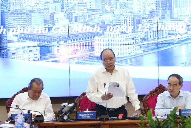 Thủ tướng Nguyễn Xuân Phúc nói về việc giải ngân vốn cho metro. Ảnh: H.V    