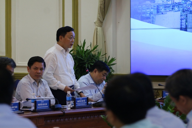 Bộ trưởng Bộ TN-MT Trần Hồng Hà cũng cho biết cơ bản ủng hộ cơ chế đặc thù mà TP.HCM đề xuất. Ảnh: H.V    