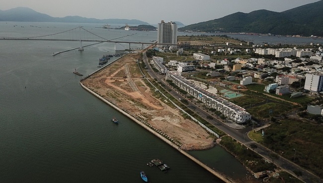 Dự án Marina Complex lấn sông Hàn nhìn từ trên cao  