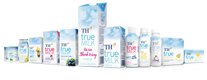 Các sản phẩm của công ty TH true Milk
