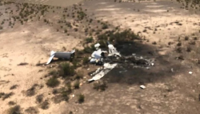 Hiện trường vụ rơi máy bay tư nhân ở Mexico ngày 5/5 - Ảnh: CPA.    