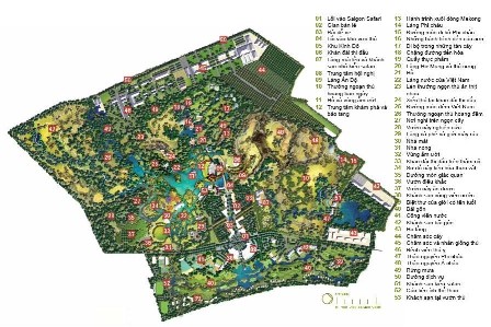 Bản đồ dự án Công viên Sài Gòn Safari.
