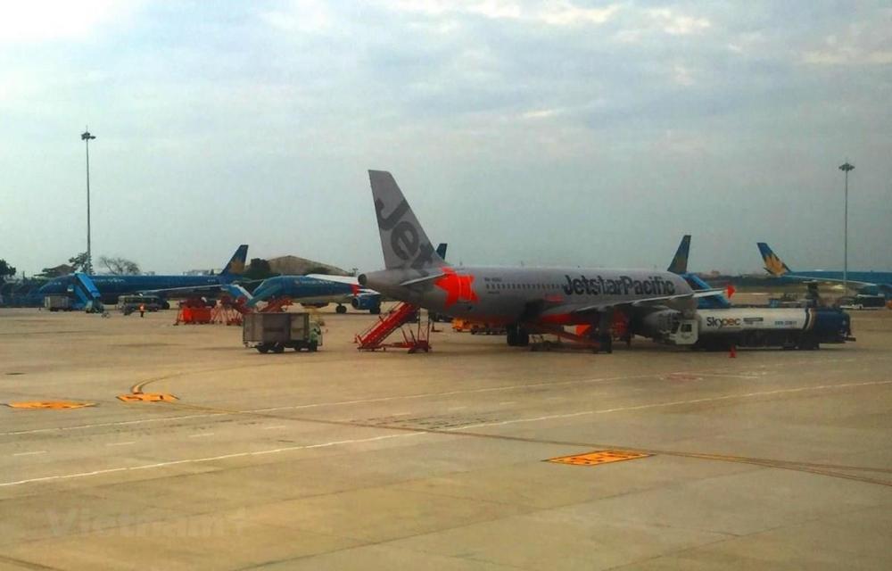 Thương hiệu kép Jetstar Pacific-Vietnam Airlines giúp hành khách có nhiều lựa chọn về giá vé máy bay. (Ảnh: Việt Hùng/Vietnam+)  