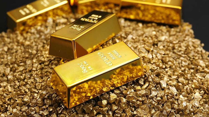 Giá vàng thế giới bật tăng, cao hơn giá vàng trong nước. (Ảnh: KT)  