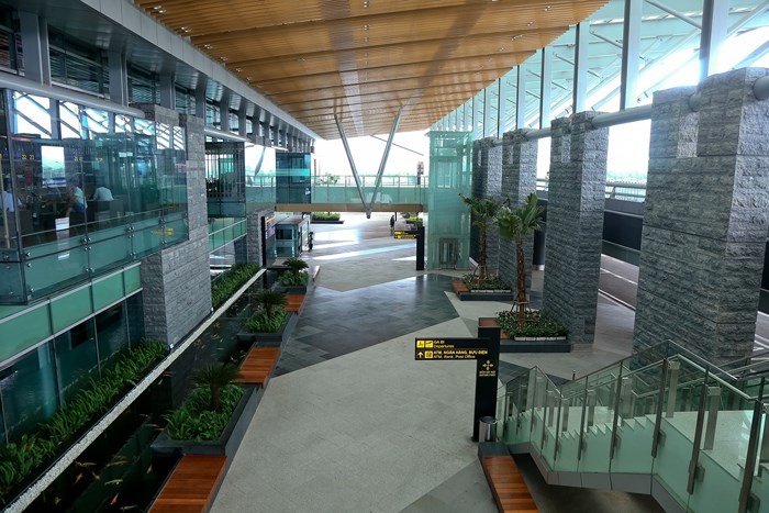 Sân bay quốc tế Vân Đồn có nhiều hệ thống cây xanh    