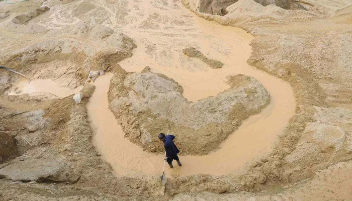 Một mỏ đất hiếm ở Giang Tây, Trung Quốc - Ảnh: SCMP.    