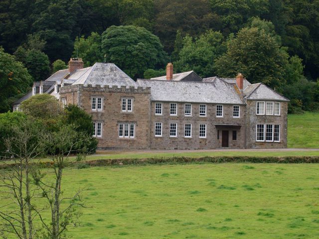 Ngôi nhà chính trên khu bất động sản Penrose, Cornwall, Vương quốc Anh.
