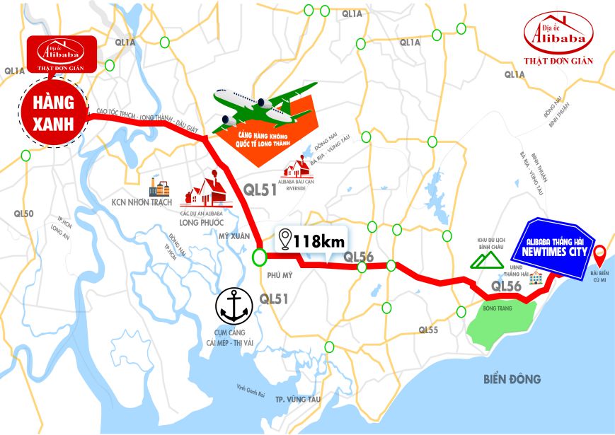 Sở Xây dựng Bình Thuận cho biết chưa hề chấp thuận đầu tư đối với dự án Alibaba Thắng Hải Newtimes City mà địa ốc Alibaba đang quảng cáo rầm rộ.     