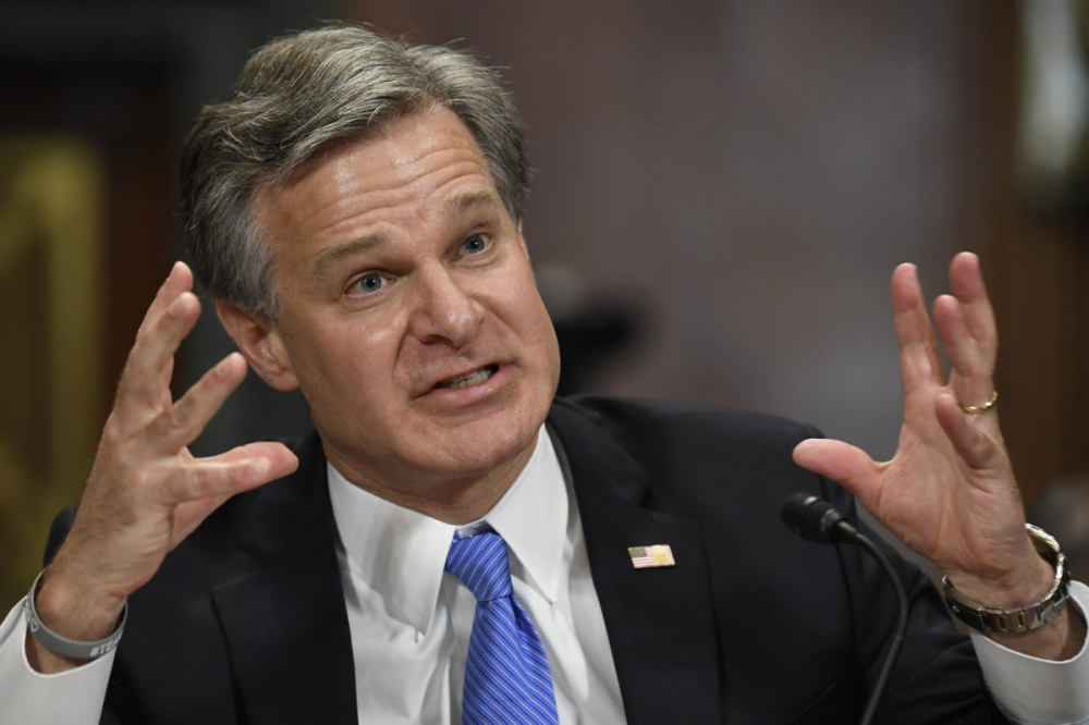 Giám đốc FBI Christopher Wray. (Ảnh: AP)