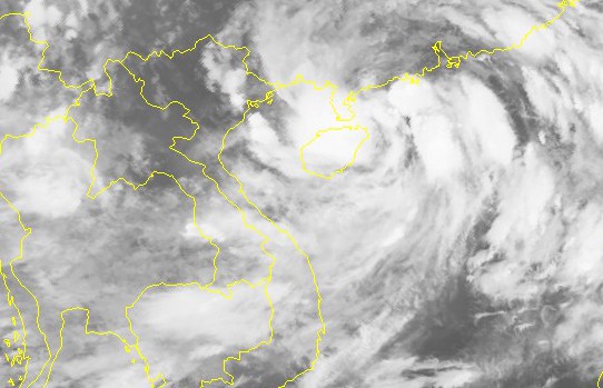 Hình ảnh mây vệ tinh của bão số 3 - Nguồn: Theo Trung tâm Dự báo khí tượng thủy văn quốc gia