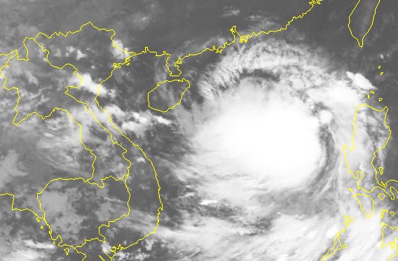 Hình ảnh mây vệ tinh của bão Podul - Nguồn: Trung tâm Dự báo khí tượng thủy văn quốc gia