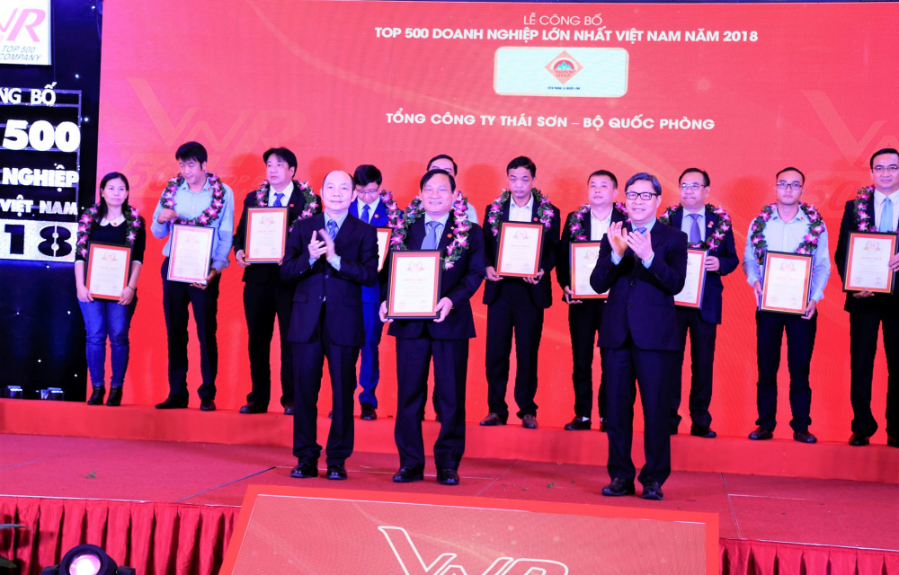 Công ty Thái Sơn lọt Top 500 Doanh nghiệp lớn nhất Việt Nam năm 2018 