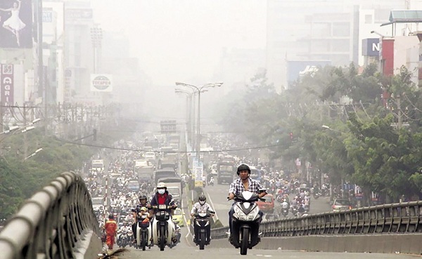 Ô nhiễm bụi mịn ở Hà Nội đang là vấn nạn. (Ảnh: Vtc.vn).