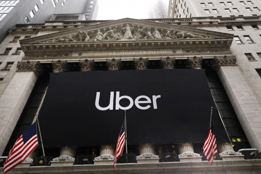 Giá cổ phiếu Uber sụt giảm 30% kể từ khi phát hành cổ phiếu ra công chúng lần đầu tiên hồi tháng 5. Ảnh: Getty. 