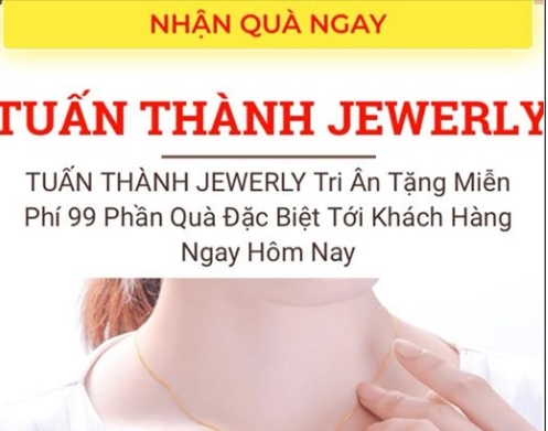 Một fanpage rao tặng trang sức miễn phí cho khách hàng