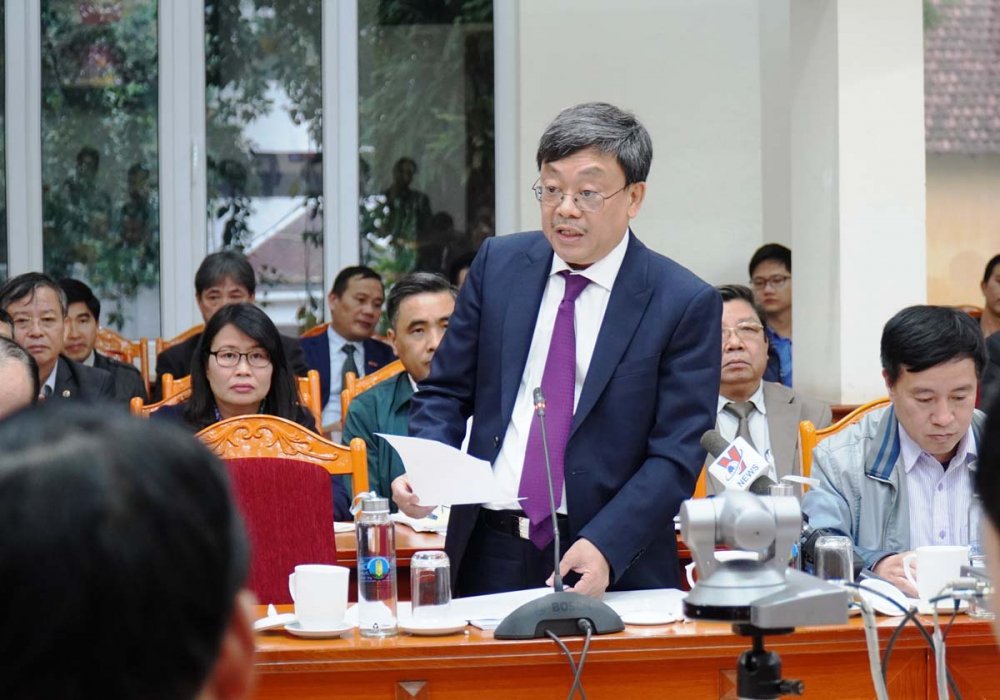   Ông Nguyễn Đăng Quang - Chủ tịch Tập đoàn Masan phát biểu tại hội nghị. Ảnh: K.Lực.