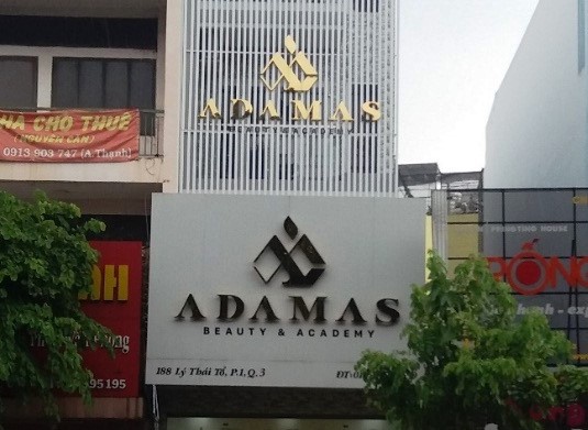 Viện thẩm mỹ và Đào tạo Adamas liên tục vi phạm trong lĩnh vực khám chữa bệnh và kinh doanh mỹ phẩm nhập lậu. Ảnh: TH&PL.