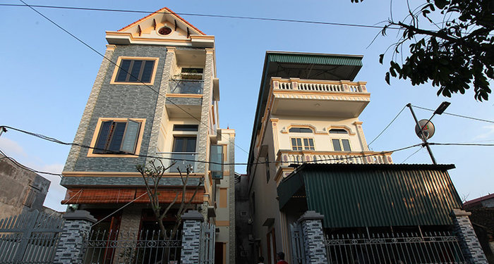 Ngôi nhà ba tầng khang trang mà Quang Hải đã xây cho gia đình