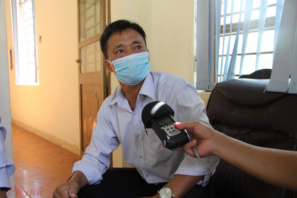 Ông Trần Văn Thanh - Chủ tịch UBND xã Cư Elang - khẳng định không đi vận động dân nhường tiền hỗ trợ  