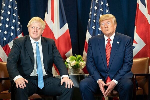 Thủ tướng Anh Boris Johnson và Tổng thống Mỹ Donald Trump. Ảnh: Wikipedia  