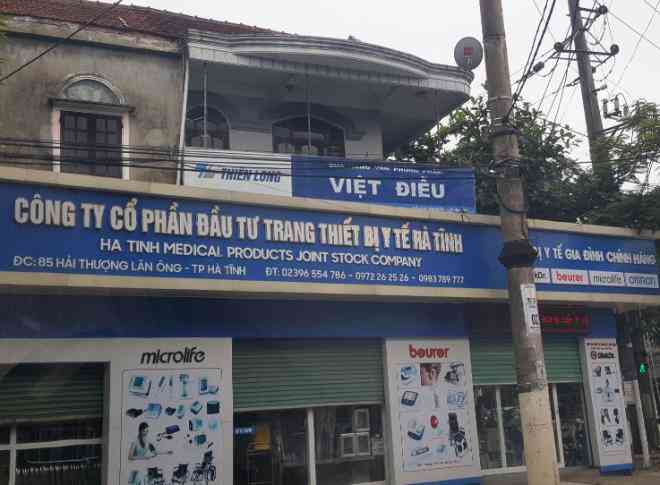 Công ty CP Trang thiết bị y tế Hà Tĩnh đơn vị bán các máy giặt sấy cho các bệnh viện tại Hà Tĩnh - Ảnh: H. Anh