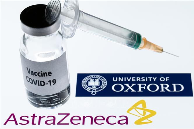 Hình ảnh mô phỏng vaccine phòng COVID-19 do Hãng dược phẩm liên doanh Anh-Thụy Điển AstraZeneca phối hợp với Đại học Oxford phát triển. Ảnh: AFP/TTXVN  
