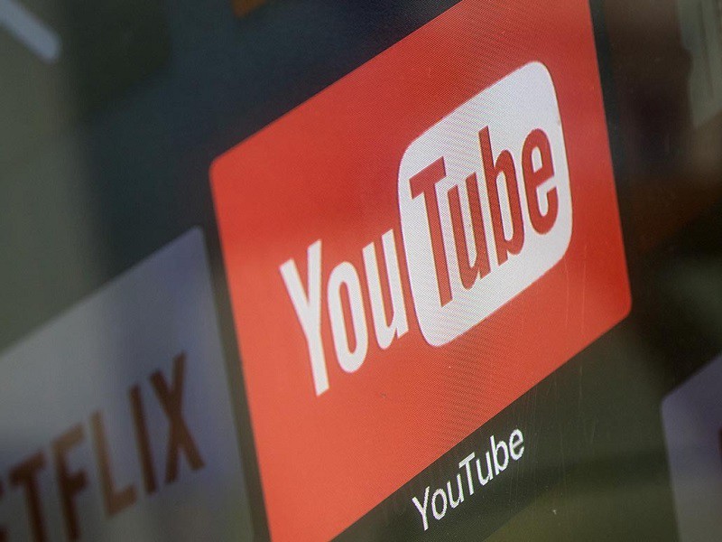 Logo nền tảng chia sẻ video Youtube. Ảnh: GETTY    