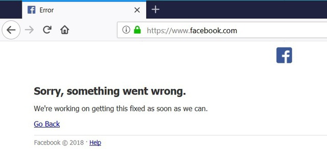 Facebook gặp sự cố khiến nhiều người không thể truy cập được    