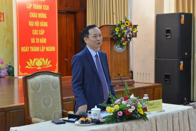 Phó thống đốc Đào Minh Tú chủ trì họp báo chiều 7/1 tại TP.HCM. (Ảnh: Đ.V)    