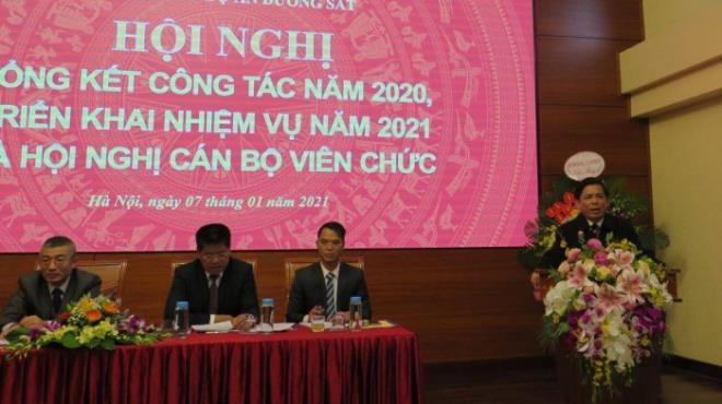 Bộ trưởng Nguyễn Văn Thể phát biểu chỉ đạo tại Hội nghị.    