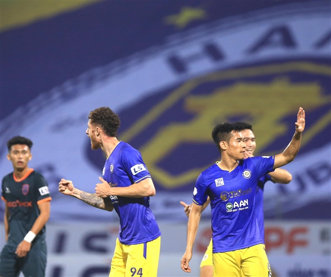 Bàn thắng của Geovane (số 94) không giúp Hà Nội FC có điểm.    