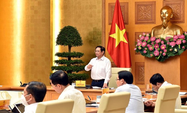 Thủ tướng Phạm Minh Chính phát biểu kết luận cuộc họp