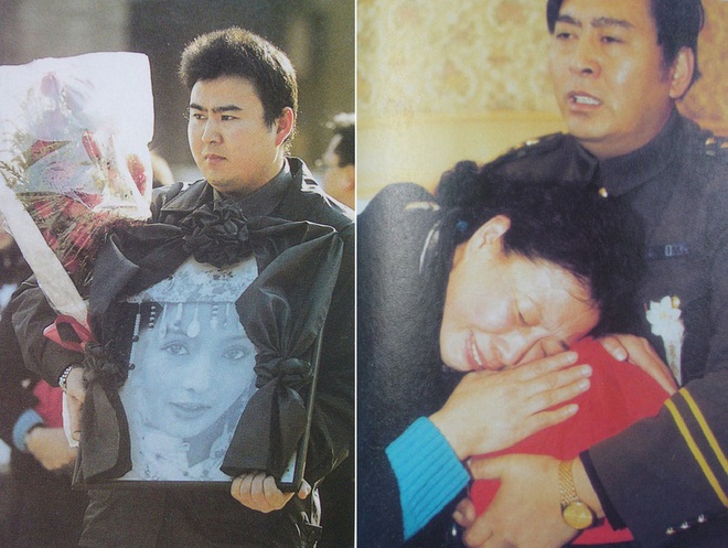 Tang lễ đau buồn của nữ diễn viên Lưu Đan năm 2003. 