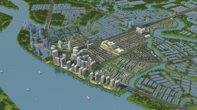 Phối cảnh dự kiến minh họa tổng thể khu đô thị Izumi City 170 ha tại Biên Hòa, Đồng Nai.