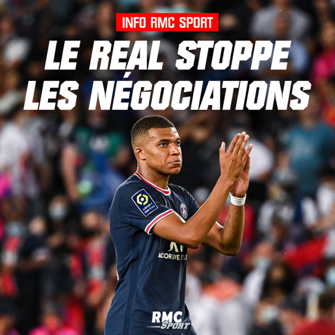 Nhiều tờ báo của Pháp đều khẳng định Real Madrid đã dừng đàm phán với PSG ở vụ Mbappe.