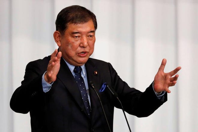 Cựu Bộ trưởng Quốc phòng Nhật Bản Shigeru Ishiba (Ảnh: Reuters).