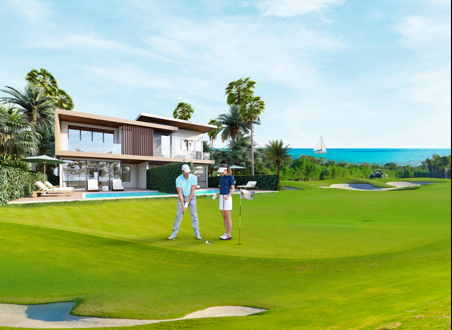 Ảnh phối cảnh PGA Golf Villas - một trong những điểm nhấn tại dự án.