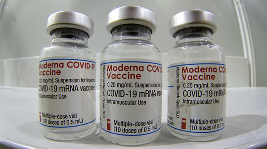 Vắc-xin Moderna - Ảnh: AP