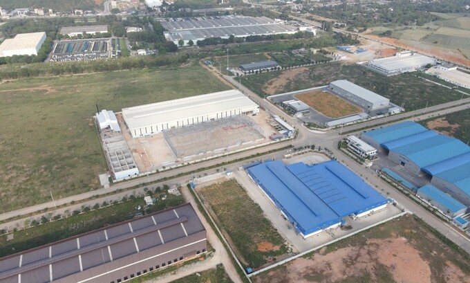 Khu công nghiệp Bỉm Sơn - Thanh Hóa một trong những khu công nghiệp có vị trí chiến lược khu vực Bắc Trung Bộ. Ảnh: TNI Holdings Vietnam
