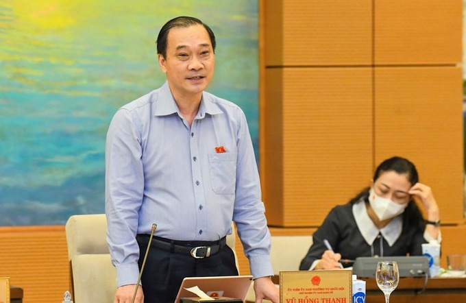 Ông Vũ Hồng Thanh - Chủ nhiệm Uỷ ban Kinh tế của Quốc hội. Ảnh: Hoàng Phong