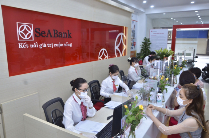 Một chi nhánh giao dịch của SeABank. Ảnh: SeaABank